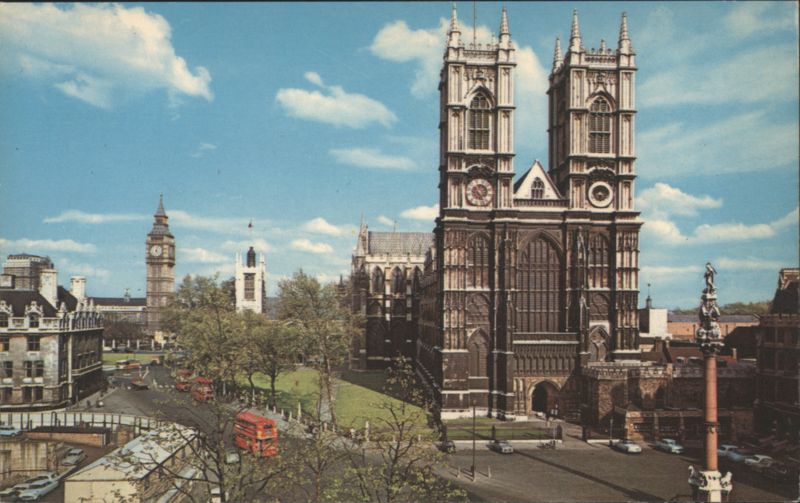 Westminster Abbey, Big Ben, London Street Scene United Kingdom
