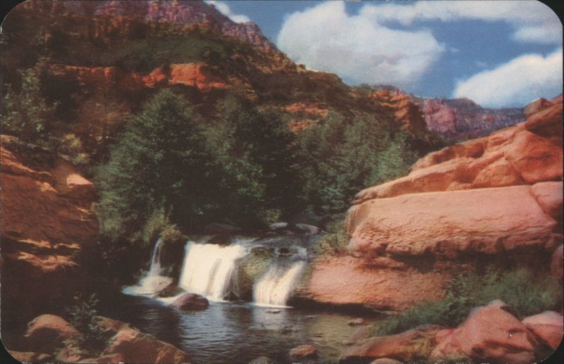 Oak Creek Falls, Colorful Oak Creek Canyon Arizona