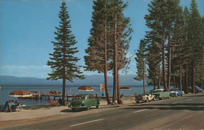 Lake Tahoe, Lake Shore Drive, Sierra Nevadas California