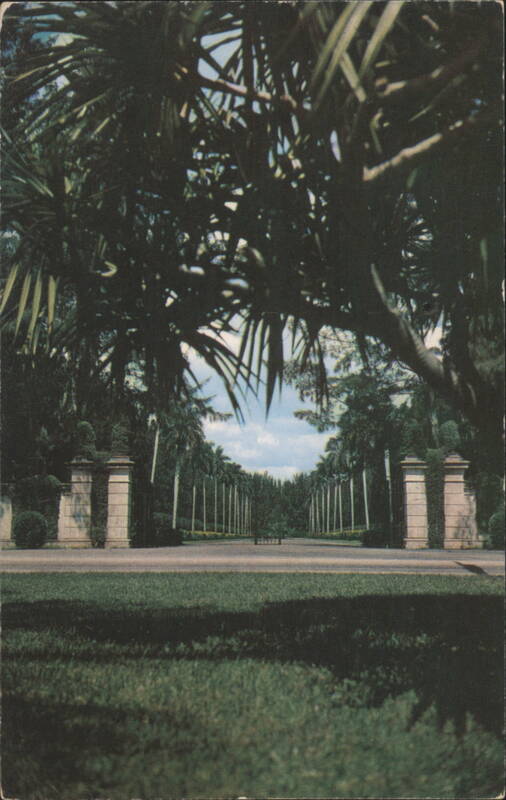 Famous Entrance to Hialeah Race Course's New Club House Miami Florida