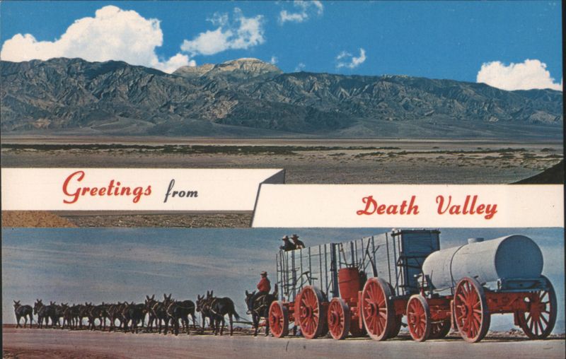 Greetings from Death Valley, 20-Mule Team Borax Outfit California
