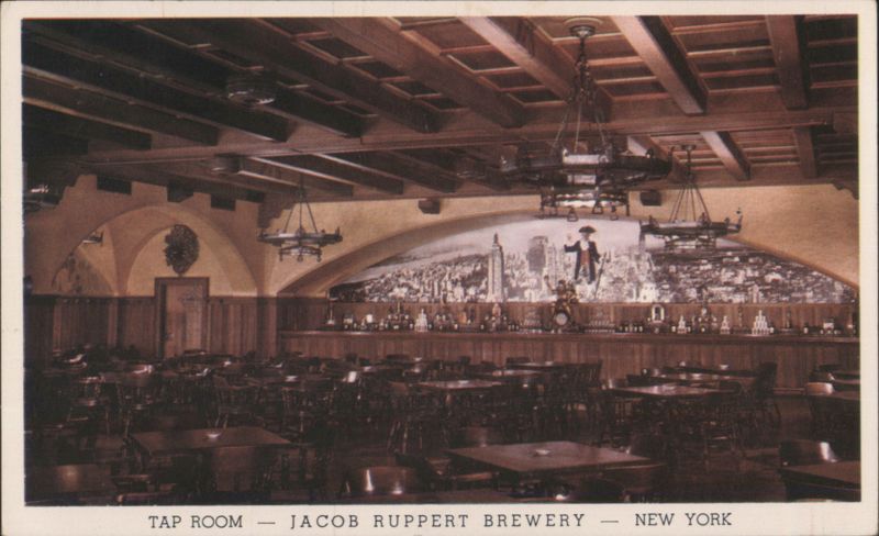 Jacob Ruppert Brewery Tap Room, Knickerbocker Beer New York