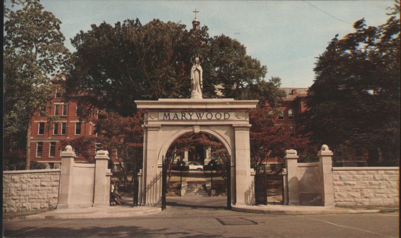 Marywood College Entrance Gate, Immaculate Heart Convent Scranton Pennsylvania