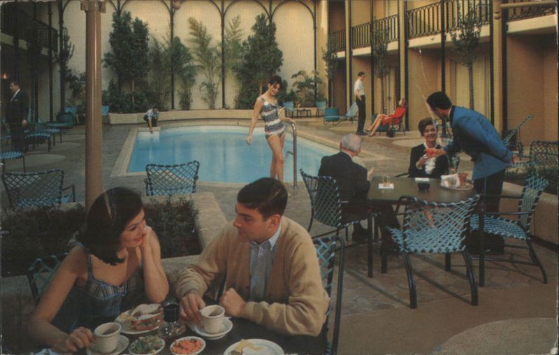 Handlery Motor Inn Pool & Courtyard, San Francisco California