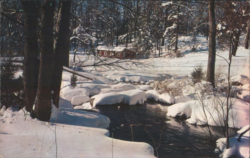 Winter's Beauty, Stream, Snow, Highland Lakes New Jersey