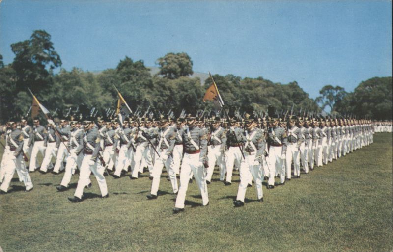 The Corps on Parade, Company Guidons Flying, West Point New York