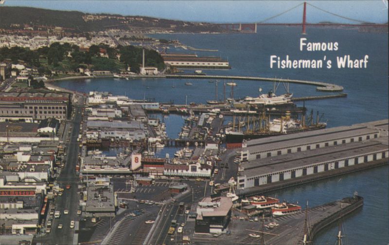 Fisherman's Wharf, Golden Gate Bridge San Francisco California