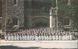 Cadets in Full Dress, Washington Hall, West Point, NY Postcard