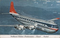 Northwest Airlines Stratocruisers - Finest . . Fastest Postcard