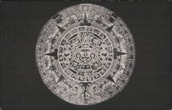 Aztec Calendar Stone in Copernican Chamber, New York Postcard