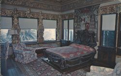 Cardinal Richelieu's Bed, Hearst San Simeon, CA Postcard