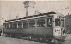 Rochester Syracuse & Eastern Railroad Trolley 111, Syracuse NY Postcard