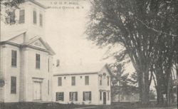 Baptist Church, Odd Fellows Hall, Middle Grove, NY Postcard