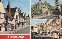 Stamford Street Scenes: St. Paul's, Bridge, St. Mary's Hill Postcard