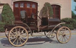 1905 Mier Ducktail Runabout, 14 hp, Chain & Friction Drive Postcard