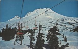 Ski Lift at Timberline Lodge, Mt. Hood, Oregon Postcard