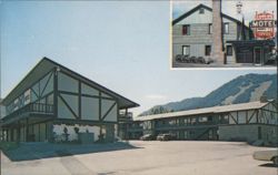 Antler Motel, Jackson Hole, Wyoming - 51 Units, Ski Slopes View Postcard