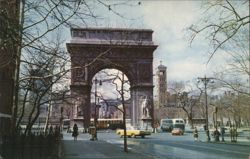 Washington Arch, Greenwich Village, New York City Postcard
