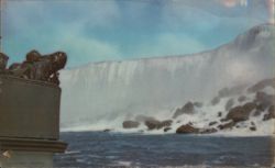 American Falls from Maid of the Mist, Niagara Falls, NY Postcard