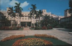 Boca Raton Club & Hotel Main Patio, Spanish Gothic Architecture Postcard