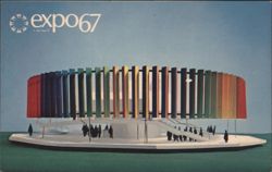 Expo 67 Kaleidoscope Pavilion Model Montreal QC Postcard