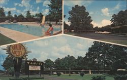 Quality Motel Tahiti & Restaurant, Folkston, GA Postcard