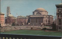 Columbia University Area, Seth Low Library, Riverside Church Postcard