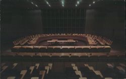 ECONOMIC AND SOCIAL COUNCIL CHAMBER, United Nations Postcard