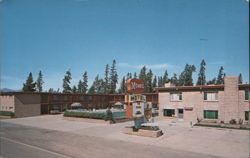 Morris Motel, Heated Pool, West Yellowstone Postcard
