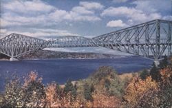 Quebec Bridge over the St. Lawrence Postcard