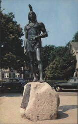 Statue of Massasoit, Protector of the Pilgrims Postcard