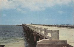 New Sound Bridge to Santa Rosa Island, Pensacola Beach Postcard