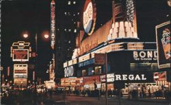 Times Square, The Great White Way, New York City Postcard