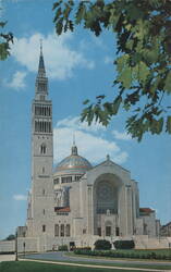 National Shrine Immaculate Conception Washington DC Chrome PC Postcard