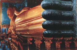 Reclining Buddha at Wat Pho, Bangkok Postcard