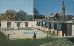 Hyatt Lodge Red Bluff, CA - Motor Hotel & Pool Postcard