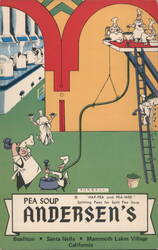 Pea Soup Andersen's Hap-Pea Pea-Wee Split Pea Soup Postcard
