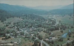 Julian, California Aerial View, Old Stage Coach Route Postcard