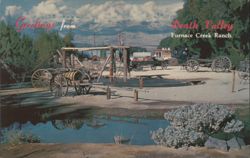 Death Valley Furnace Creek Ranch Historic Relics Postcard