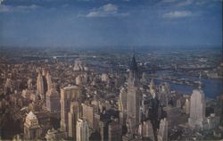 North-East View from Empire State Building, New York City Postcard