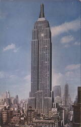 Empire State Building, World's Tallest Structure Postcard