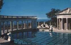 Hearst San Simeon Neptune Pool, Greco-Roman Temple Postcard