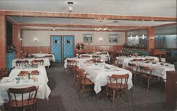 The Willows Hotel Restaurant & Cottages Dining Room Postcard