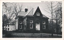 Public Library, Langhorne, PA Postcard