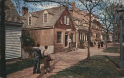 The Margaret Hunter Shop and The Golden Ball, Williamsburg Postcard