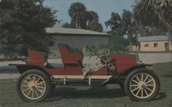 1901 E-M-F 30 hp Roadster with Rumble Seat, Sarasota, FL Postcard