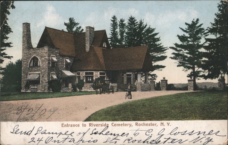 Entrance to Riverside Cemetery, Rochester, NY New York