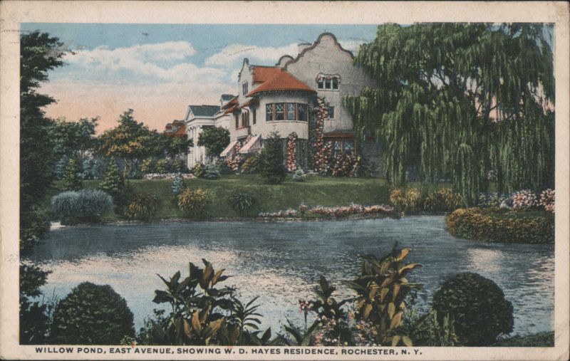 Willow Pond, East Avenue, W. D. Hayes Residence Rochester New York