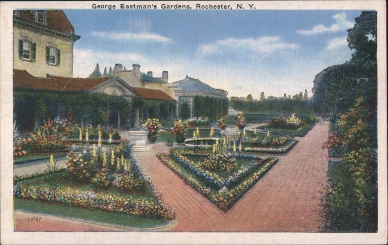 George Eastman's Gardens, Fountains, Rochester New York