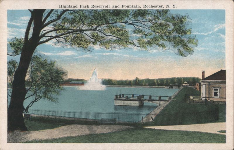 Highland Park Reservoir and Fountain Rochester New York